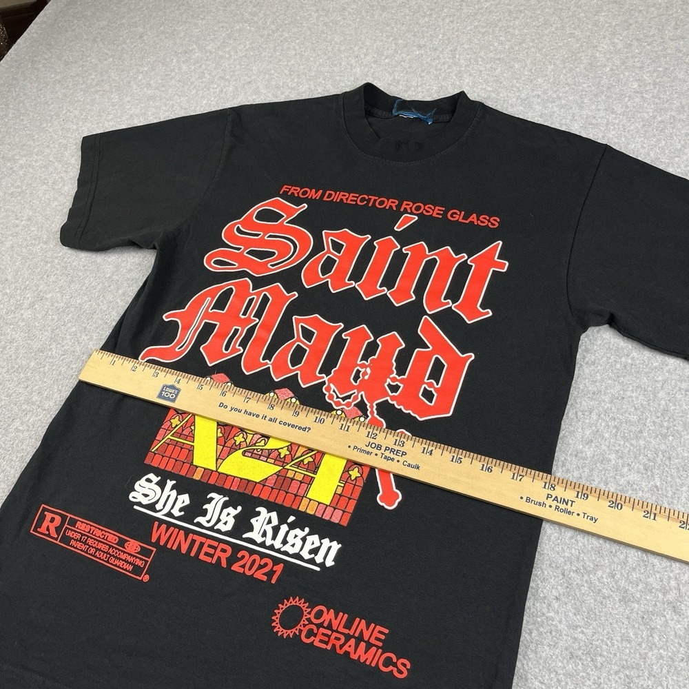 A24 x Online Ceramics Saint Maud T Shirt Small Stained Glass Tee Sold Out Rare - Picture 6 of 8
